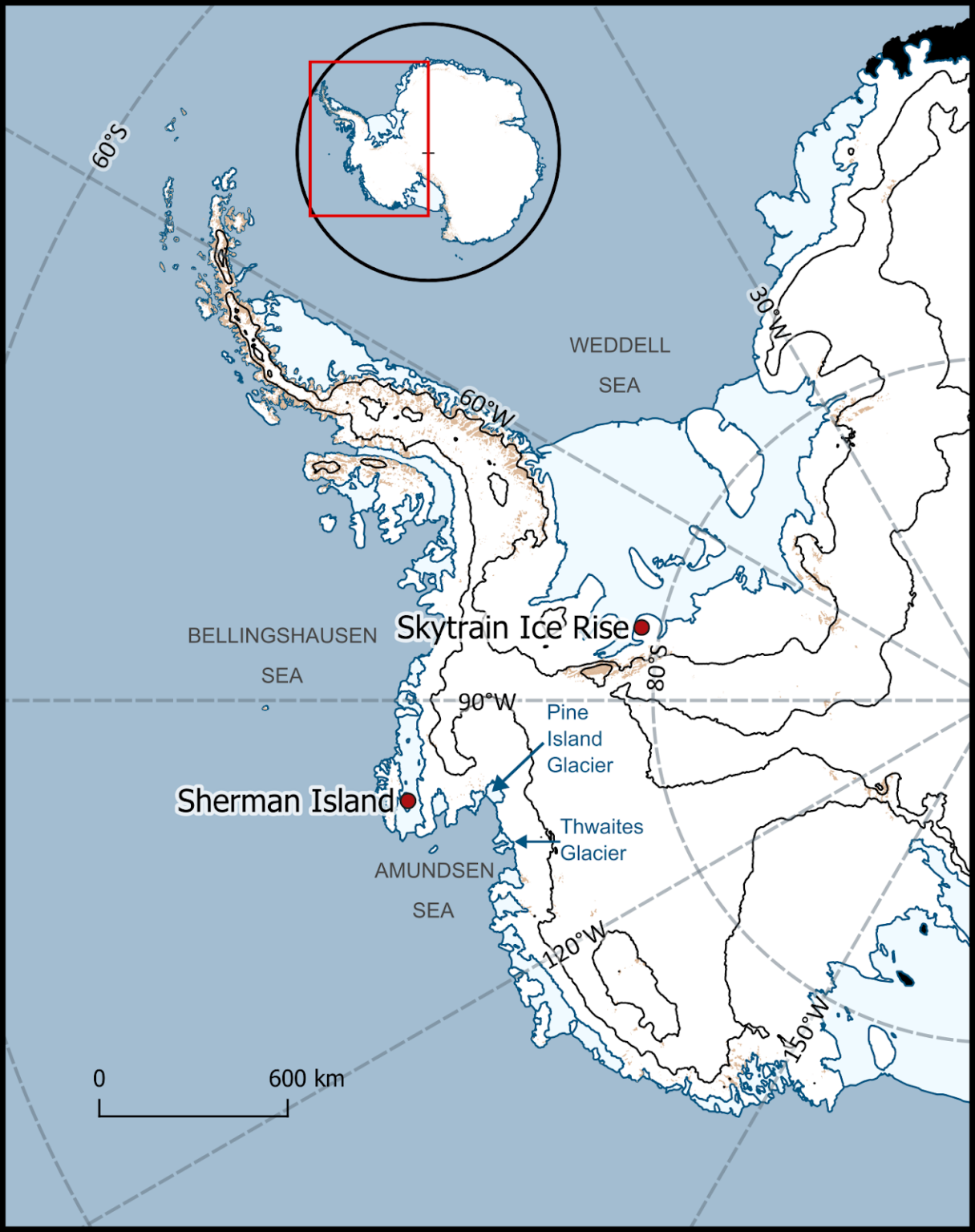 Ice Cores Reveal Rapid Antarctic Ice Loss In The Past British   Wacswainmap Annotated 1216x1536 